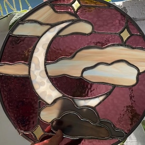 Moon & Stars - Stained Glass Pattern