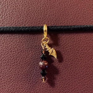 Gold Batwing Charm – Gothic Journal/Planner Charm