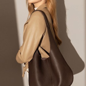 Klassische Leder Schultertaschen, Damen Top Griff Tasche, Echtleder Handtasche Leder Schultertaschen, Echtleder Tragetaschen