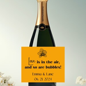 Custom Champagne Label | Personalized Champagne Label | Champagne label |Wedding champagne label