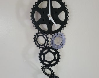 cascading bike gear wall clock