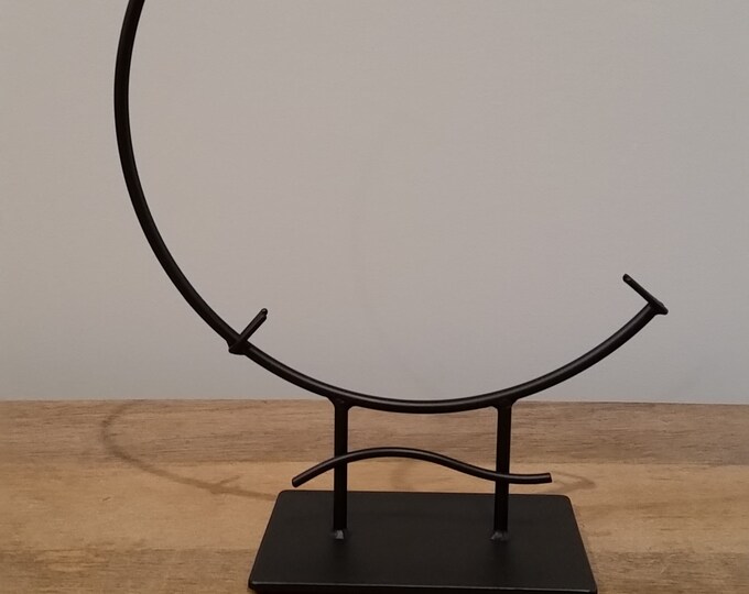 12 Round Glass Display Stand With Wave Design, for Fused Glass Etsy