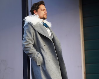 Sheepskin Collar Military Greatcoats - Etsy