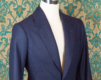 Retro Pinstripe Suits---Classic 1940s Style in Wool and Cashmere
