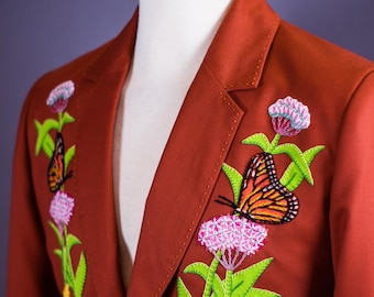 The Flora and Fauna of the Midwest---Hand Embroidered Western Suits