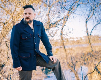 ヒコガメ【美品】40s SPORTCLAD チェック柄 ウール ピーコー 40s チェック ウール ピーコート - Sixpacjoe Web Shop