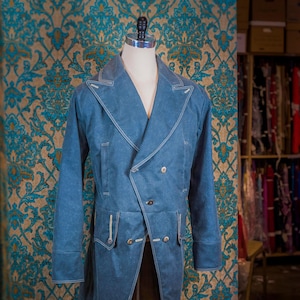 Waxed Cloth Frock Jacket image 1