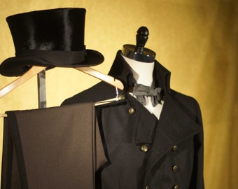 Tails and Toppers----A Custom Made Tailcoat, Top Hat, Pant, Tie, and Cummerbund for Your Event