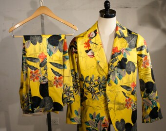 Shocking Printed Suits--In Floral or the Pattern of Your Dreams