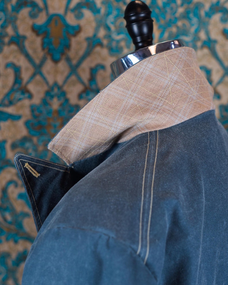 Waxed Cloth Frock Jacket image 7