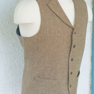 Notch Collar Vestsin Your Choice of Tweeds - Etsy