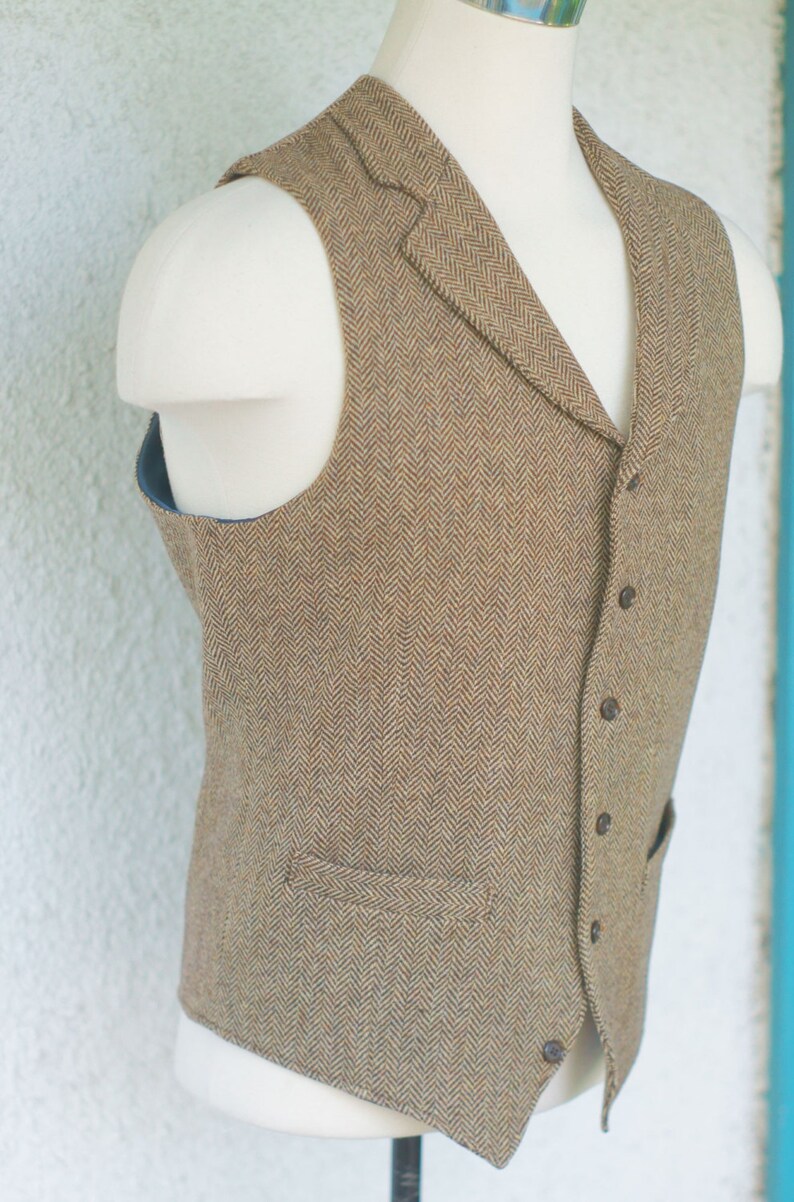 Notch Collar Vestsin Your Choice of Tweeds - Etsy