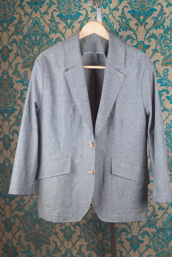 Chambray blazer best sale