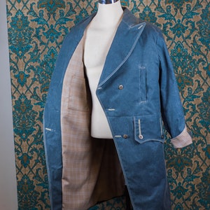 Waxed Cloth Frock Jacket image 8