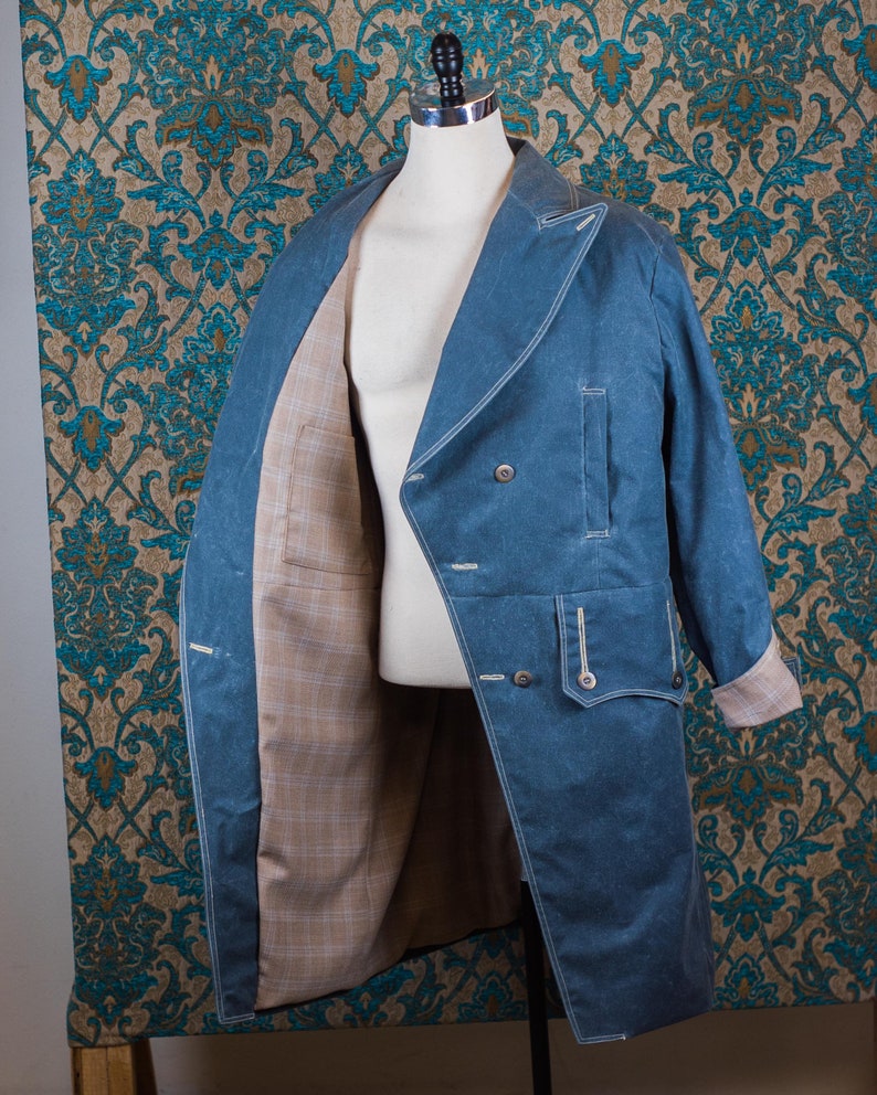 Waxed Cloth Frock Jacket image 8