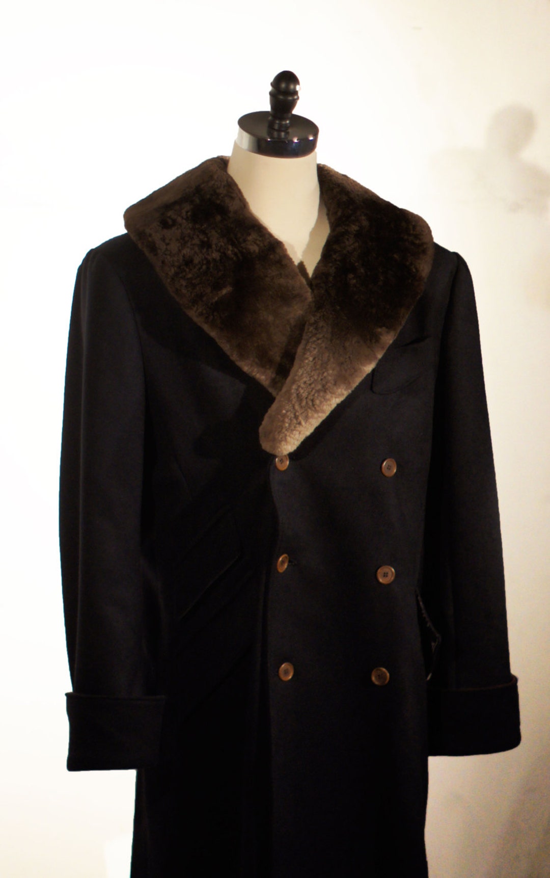Sheared Beaver Collar Greatcoat - Etsy Sheared Beaver Collar Greatcoat - Etsy