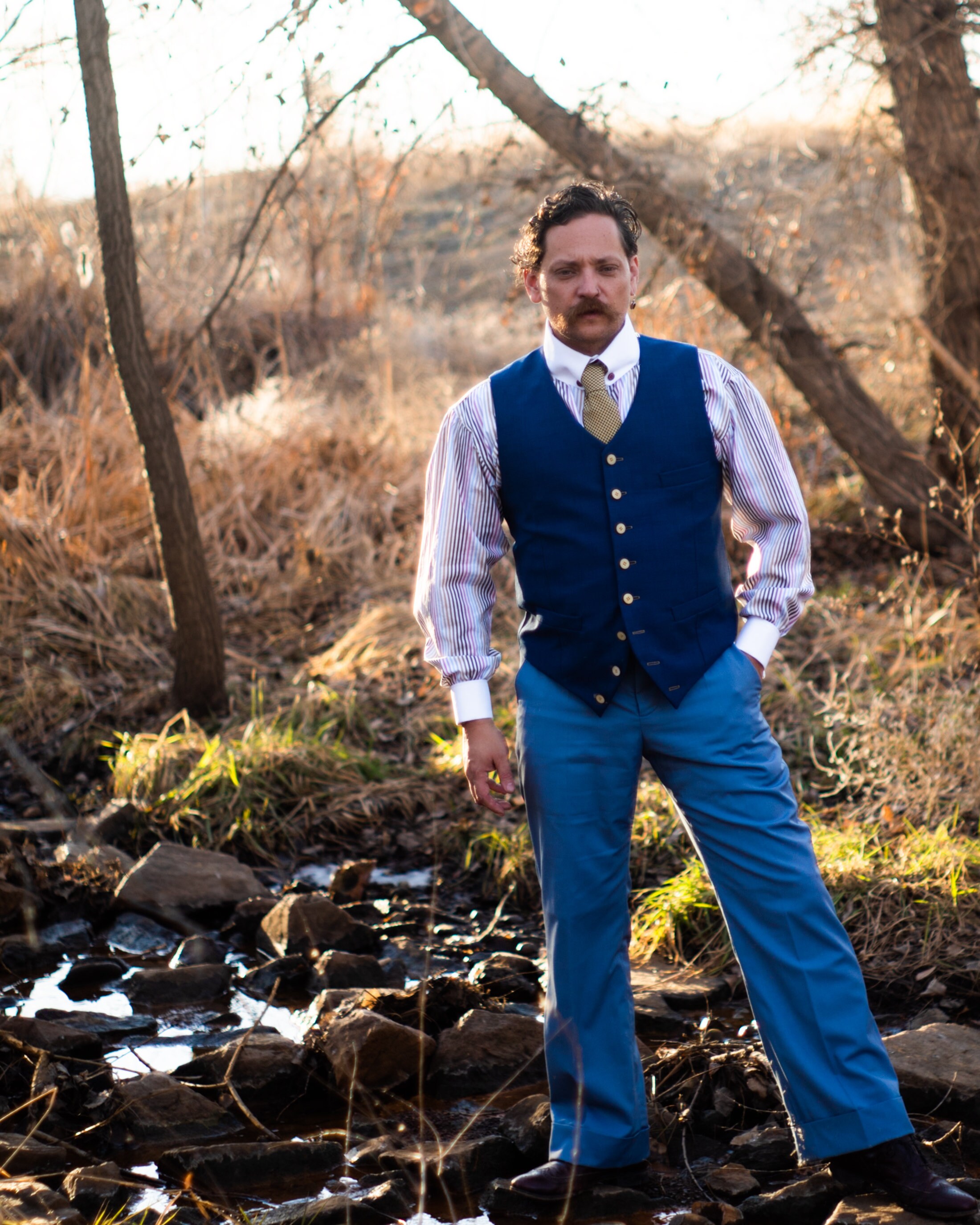 Classic Edwardian Shirts with Contrast Cuffs and Collar
