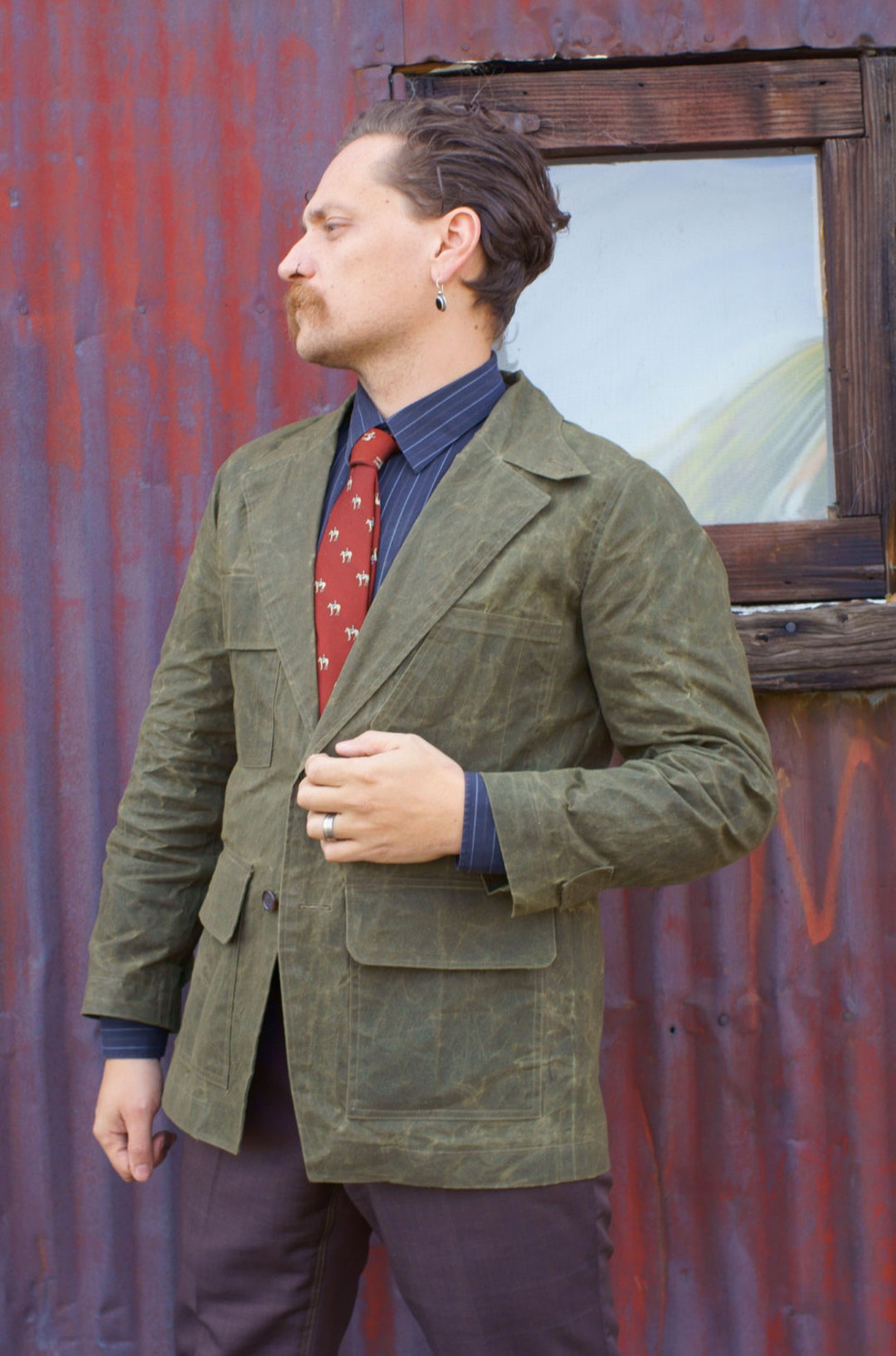 Waxed Cloth Blazersmade to Measureeditions36 Etsy