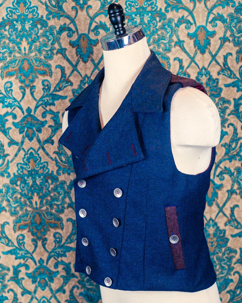 Shetland Tweed Moto Vests image 7