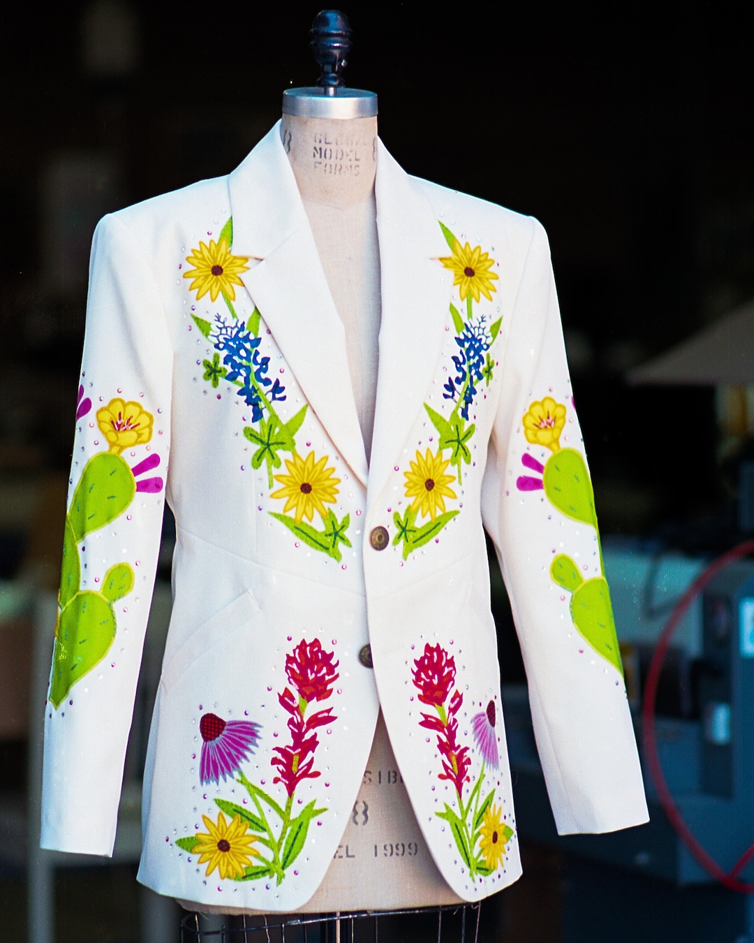 Embroidered Flower Field Single-Breasted Jacket - Ready-to-Wear