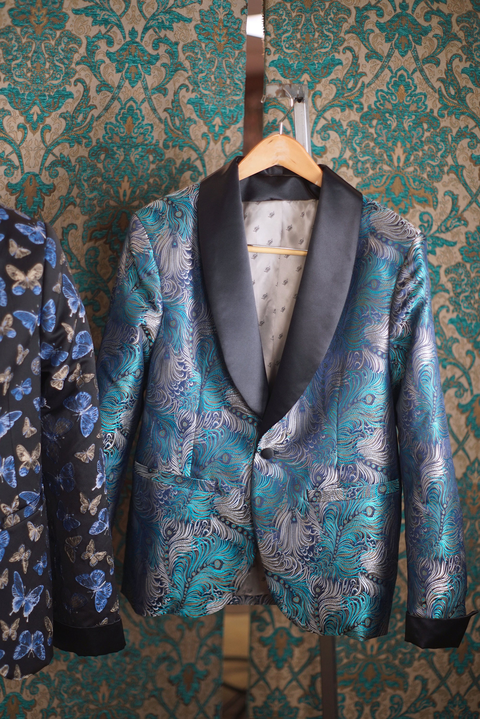 Famous Silk Brocade Dinner Jackets---custom Made--decadence