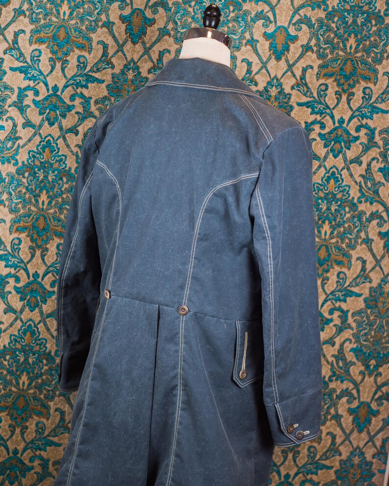 Waxed Cloth Frock Jacket image 6