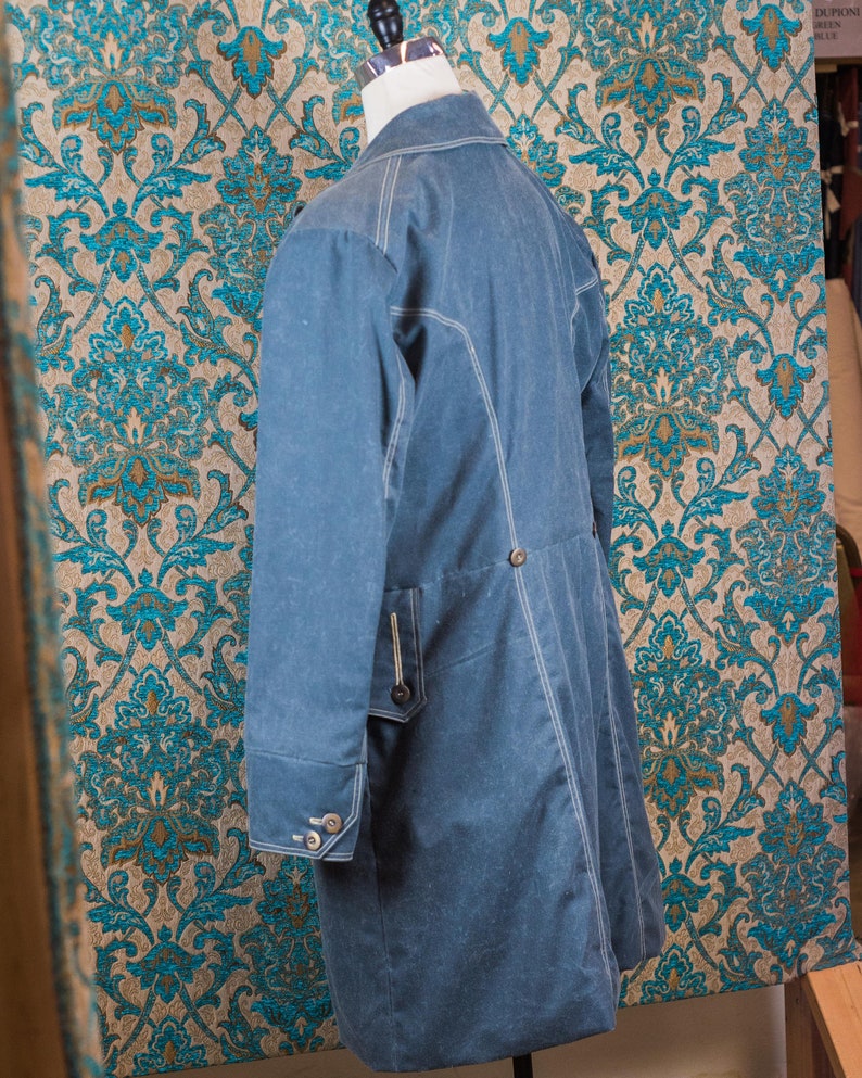 Waxed Cloth Frock Jacket image 5