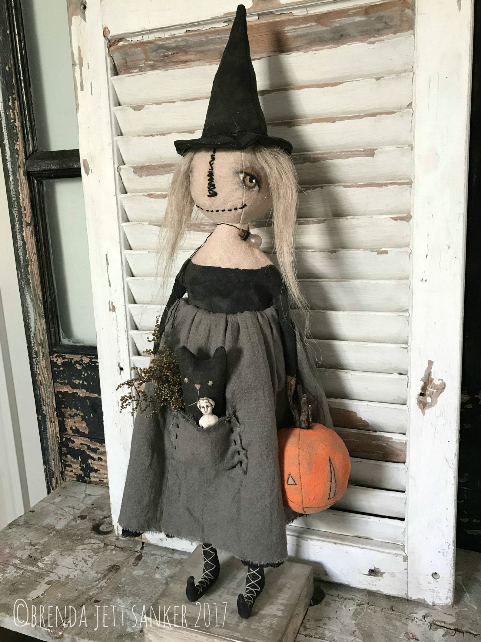 Primitive witch doll