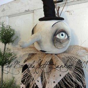 Moon PDF PATTERN-primitive moon ghost cloth doll craft digital download sewing pattern-PDF Brenda Sanker