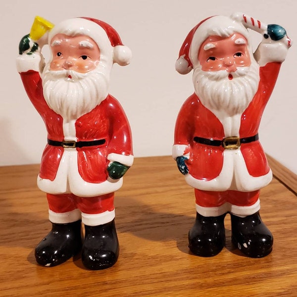 Vintage Santa Salt and Pepper Shakers