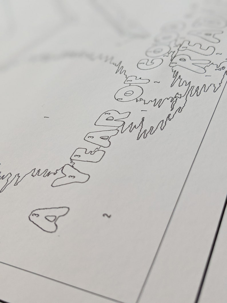 Paint by Number Pattern of Historic WPA Poster/ Red Barn Etsy