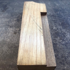 Großer antiker Buchdruck HOLZ TYPE Block - Nummer 1