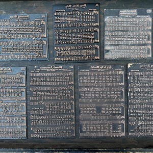ONE Letterpress Printers Electrotype Music Hymn Plate
