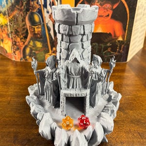 Wizard Dice Tower: Mad Wizards, Mystic Mage DnD, Daggerheart, Pathfinder Tabletop RPG Dice Roller