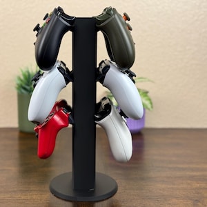 Universal Gaming Controller & Headset Stand | Holds 6 Controllers or 4 Controllers + Headset | 3D Printed Organizer | Multiple Color Options