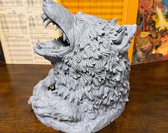 Wolf Dice Tower: Wolf's Bite Daggerheart, D&D, Pathfinder Dice Roller for Tabletop RPGs
