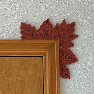 Fall Leaf Door Corner Clings: Autumn Decor