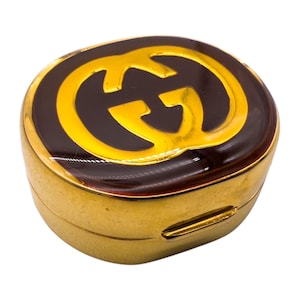 小物入れ Old Gucci Vintage Jewelry Case Pill Box Old Gucci Vintage Jewelry Case Pill Box