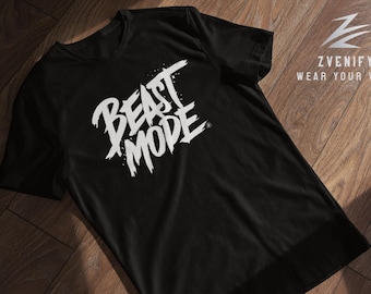 Camiseta unisex Beast Mode | Camiseta urbana para hombre y mujer | Camiseta estampada "Beast Mode" – Ideal para gimnasio, fitness y uso casual