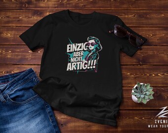 ¡¡Solo pero no bueno!! Camiseta clásica de cuello redondo para mujer negra S-2XL