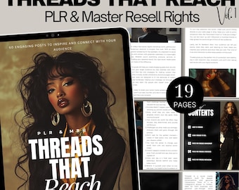 Threads Marketing Ebook MRR Done For You Threads Captions Increase Engagement on Threads Unleashed MRR Bundle MRR Bestsellers