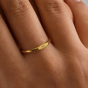 Custom Stackable Rings, Custom Dainty Name Ring, Skinny Custom Ring, Bridesmaid Gifts, Baby Name Mom Gift, Mothers Day Gift, Gift for Moms