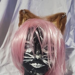 Brown Cat Ears Headband