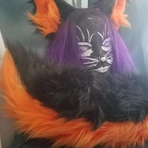 Orange and Black German Shepherd Ears and Tail