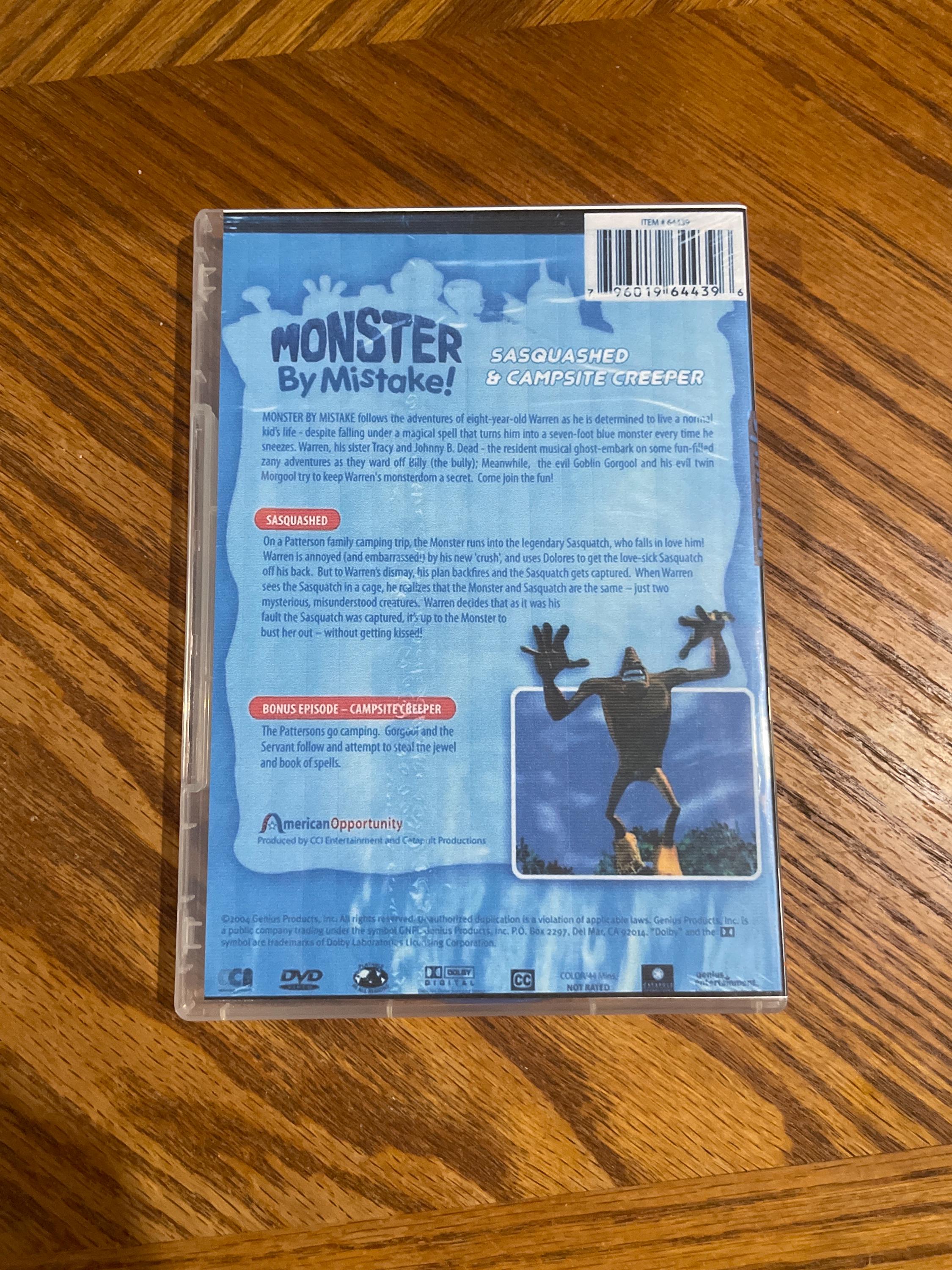 Monster by Mistake Complete Series DVD (region 1 NTSC) 1999