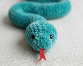 Patrón de serpiente realista a crochet, reptil amigurumi, patrón de crochet en PDF