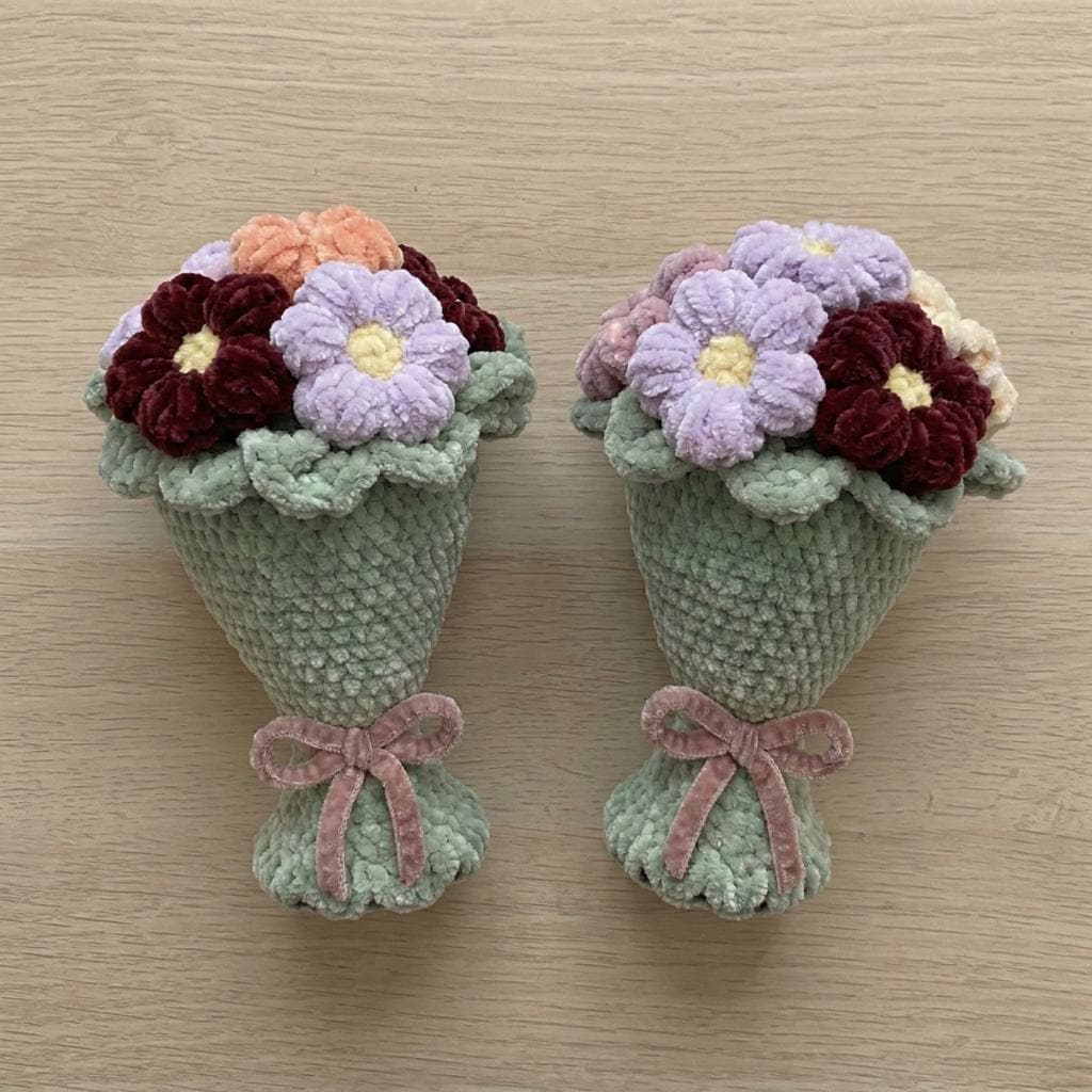 かぎ針編みの花束 - Etsy 日本