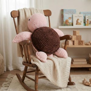 Patrón de ganchillo de tortuga gigante, patrón de tortuga amigurumi de tamaño humano, peluche amigurumi fácil, patrón de ganchillo en PDF