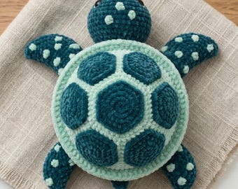 Sea Turtle Crochet Pattern, tortoise crochet pattern, Amigurumi Sea Life, PDF Crochet Pattern