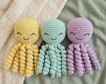 Patrón de pulpo de crochet para UCIN, juguete para prematuros de hospital, patrón de pulpo para prematuros, patrón de crochet en PDF